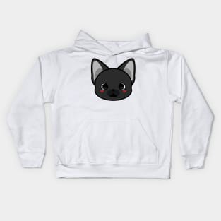 Cute Black French Bulldog Kids Hoodie